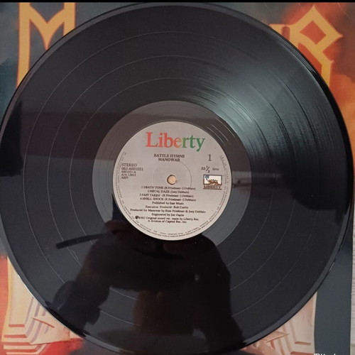 Manowar Battle Hymns LP vinyl album