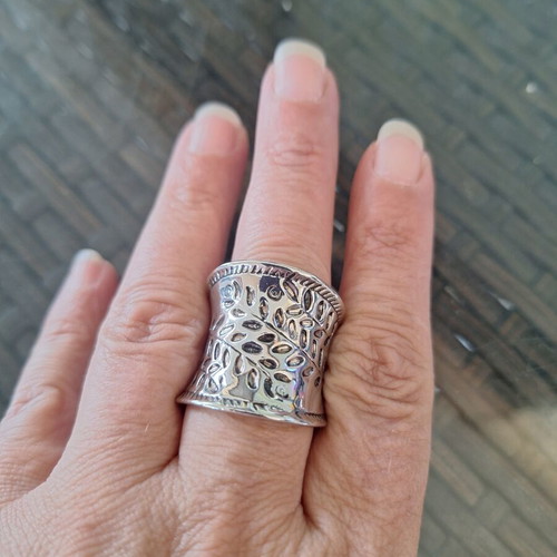 Abysse silver ring new, size 8