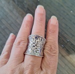 Abysse silver ring new, size 8