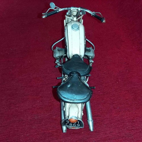 Handmade BMW R60-2 model toy iron white 1970 like new