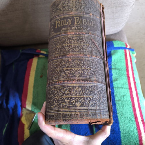 Holy Bible John Kitto D.D. used, 1900 edition