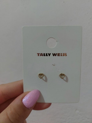 Heart earrings new, gold color