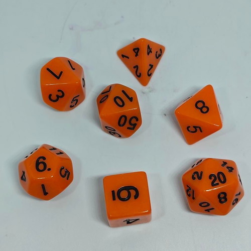 RPG polyhedral dice set 7 pieces like new