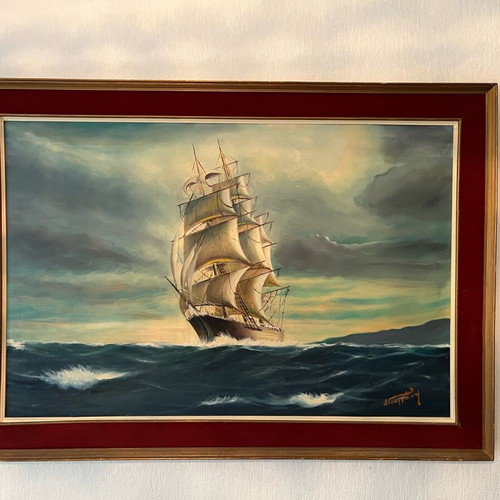 Oil painting set like new, 70 cm each
