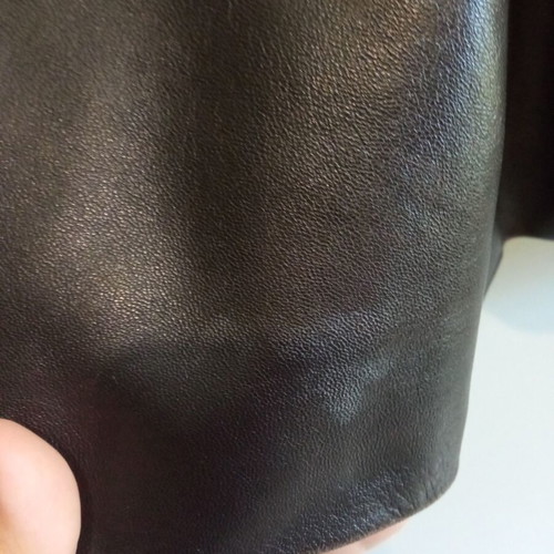 Vintage men's leather jacket brown size L used