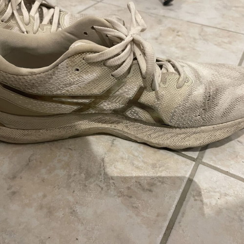 Asics Gel Nimbus 23 unisex sports shoes size 42.5, beige