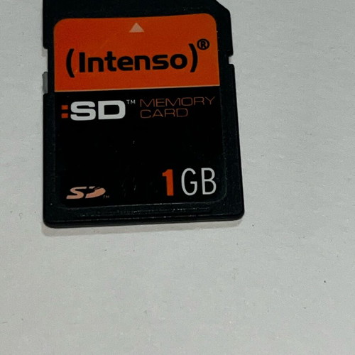 Intenso 1GB memory card used