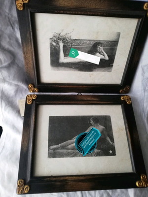 Dekor Toscana frame set like new, 2 Italian daguerreotypes
