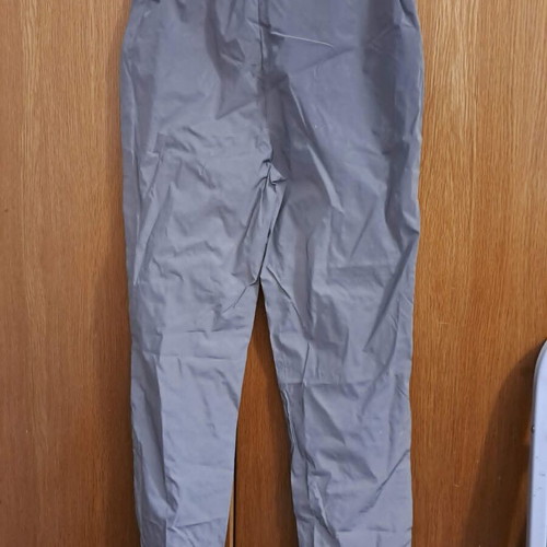 Reflective grey nylon pants, small size