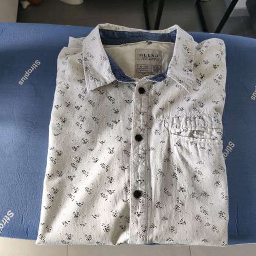 Blend short-sleeve shirt XL black and white like new