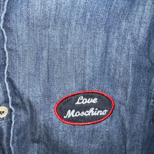 Moschino Jean shirt used, slim fit, blue