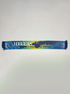 Hellas Ukraine 2005 Double-Sided Scarf used, authentic