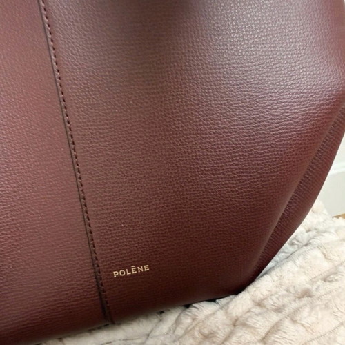 Polène Cyme handheld bag, red