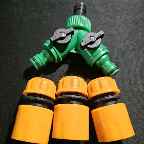 Tap splitter set new with valves