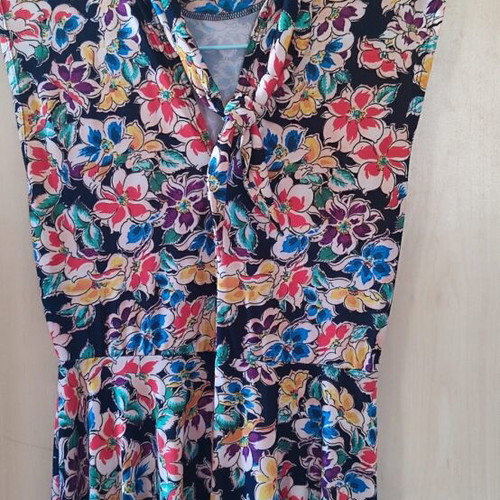 Zara midi sleeveless printed dress like new, size L