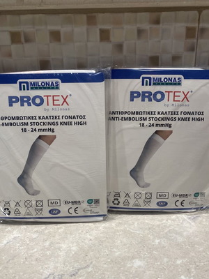 Antithrombotic Knee-High Socks XL new, Milonas Health Protex