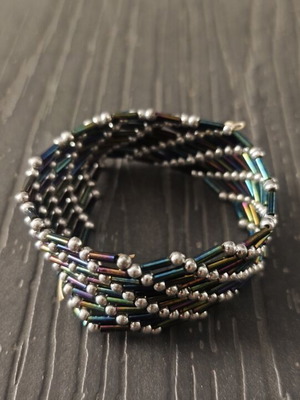 Elastic Bracelet with Multicolored Beads new