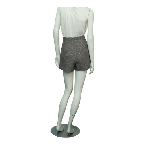 Sandro gray woolen shorts with sequins size 34 used
