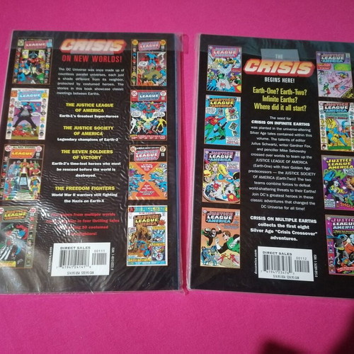 Crisis On Multiple Earths comic volumes 1 and 3 like new
