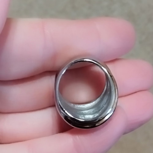 Two-tone women's ring like new, size 57