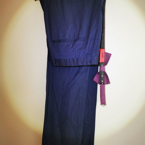 Hugo Boss blue suit with bow tie like new
