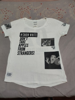 Cropp x Disney Snow White T-Shirt used, white, size M