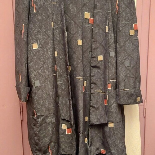 Women's dress with jacket medium like new, black and blue