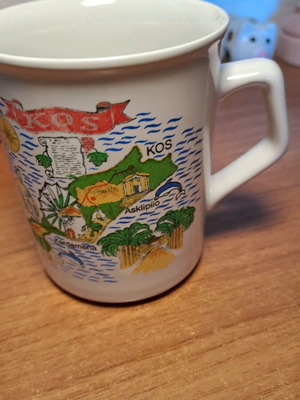 Mug used with Kos design and landscape