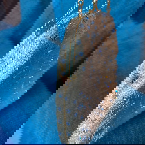 Βραδινό τσαντάκι vintage αχρησιμοποίητο με αστραφτερές πέτρες και λεπτή αλυσίδα