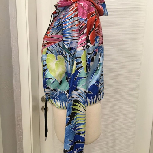 Nike Palm Tree Jungle Rain Forest Windbreaker Jacket XS New, Colorful