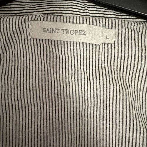Saint Tropez striped shirt dress size L like new