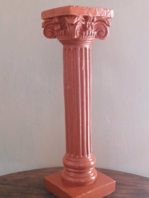 Thin alabaster column used 24cm x 7.5cm