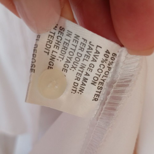 Asymmetric women's shirt new, size L, white