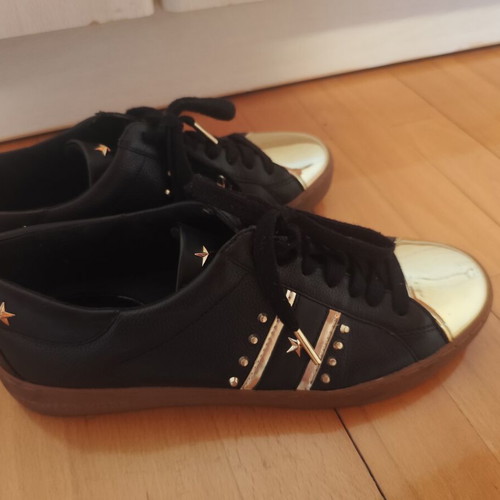 Michael Kors sneakers size 39, like new, black with gold details