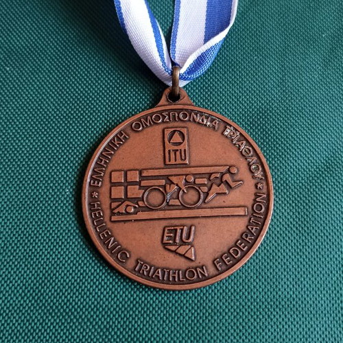 Hellenic Triathlon Federation Collectible Medal like new, authentic