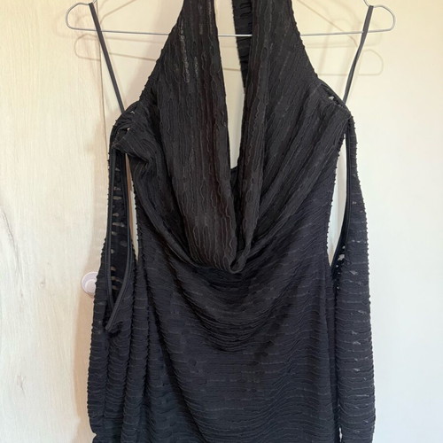 Missguided dress size XS new, knitted fabric, black
