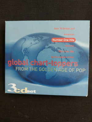 Global Chart-Toppers From The Golden Age Of Pop 3 CD set used