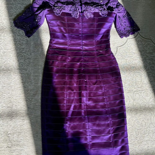Italian dress new, handmade, XS, purple
