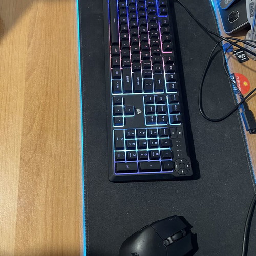 Corsair gaming peripherals pack used, Katar Pro Wireless mouse & K55 CORE RGB keyboard