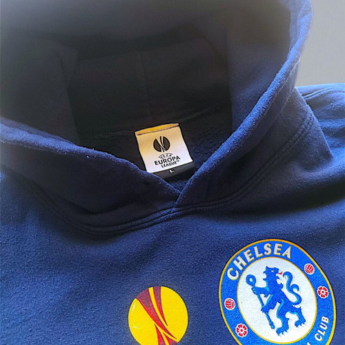 Vintage Chelsea FC 2013 Amsterdam Final Europa League Champions Hoodie, like new