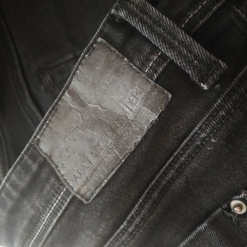 Zara black low waist slim fit jeans used, cotton, size L 40 12