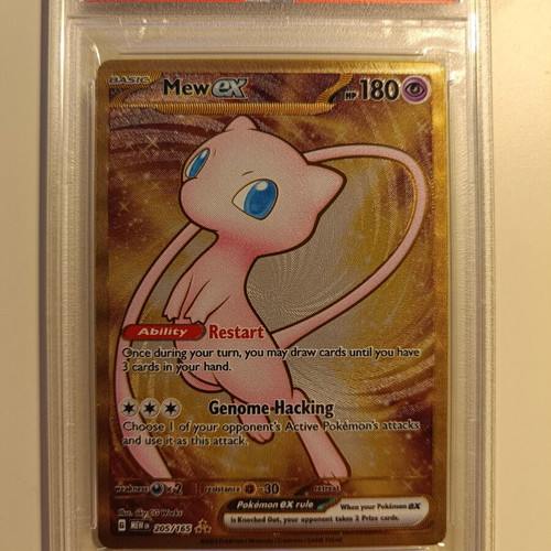 Mew ex (MEW 205) UPC promo gold PSA 9 like new