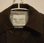 Trench Coat Brown Zara Basic like new, size Medium