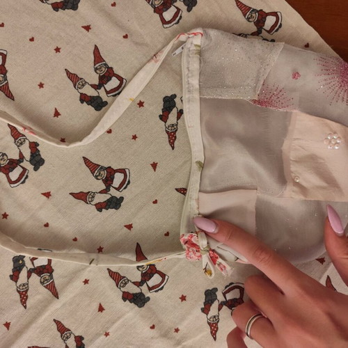 Handmade bag new in pale pink and white shades