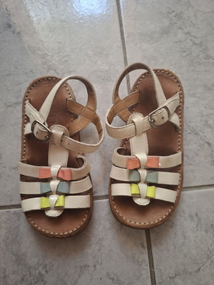 Pom D' Api leather sandals size 26 used, white