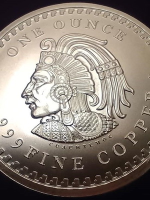 1oz Copper Coin new