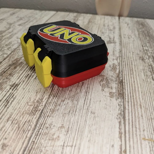 UNO card storage box 3D printed new, compact with secure closure
