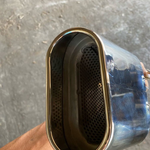 Stainless steel exhaust tip new glossy up to Φ55