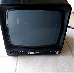 Spectra 201 Black & White 12'' Portable TV