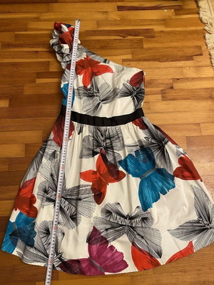 Miss Sixty dress with one shoulder and butterflies medium used